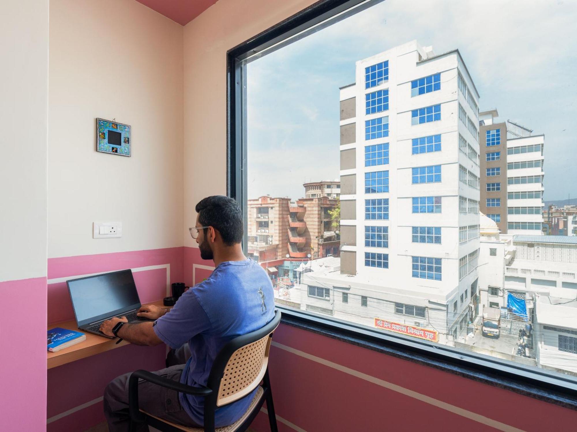 The Hosteller Jaipur, Mi Road Ngoại thất bức ảnh
